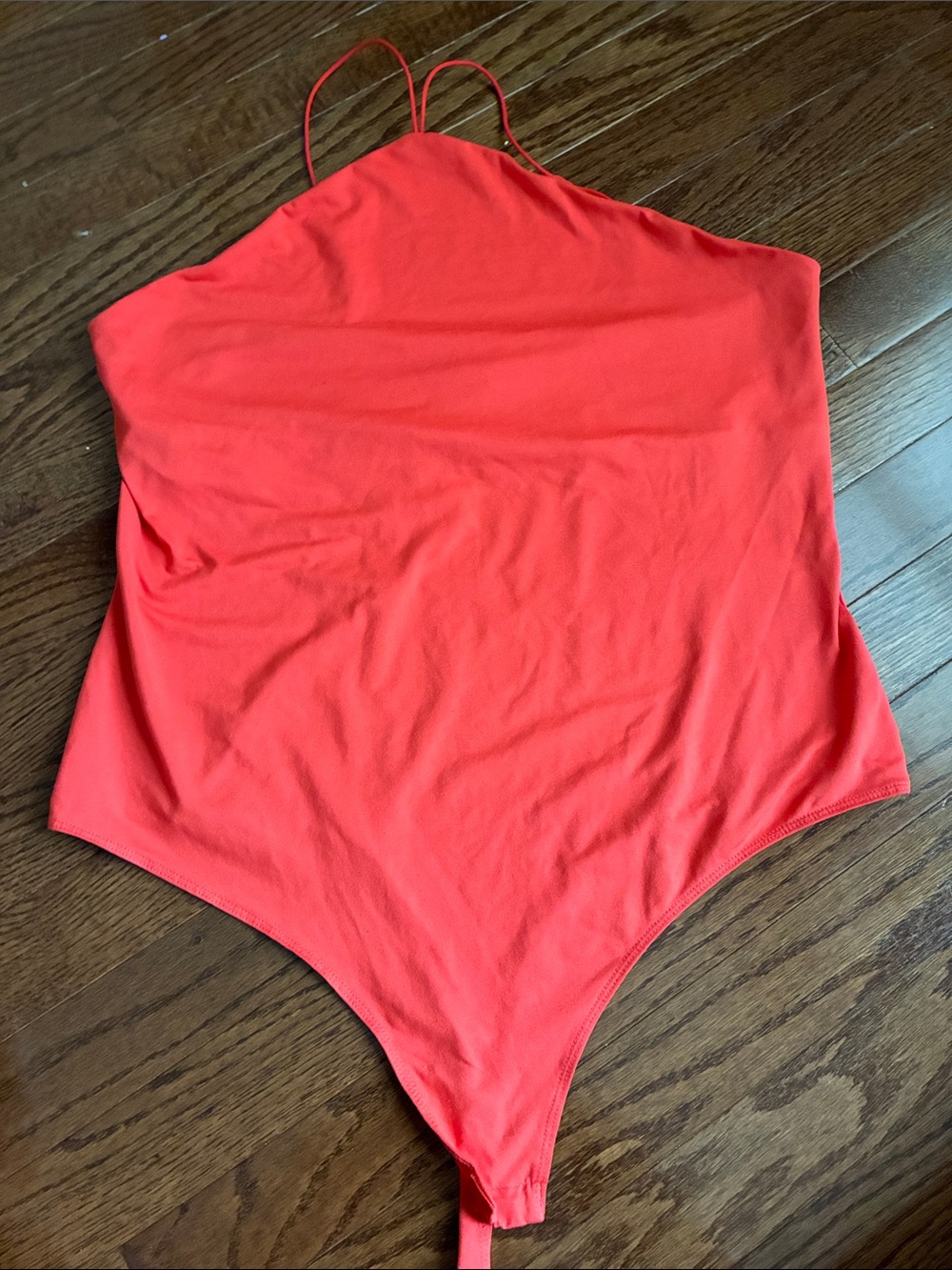 H&M Orange One-Piece Thong Bodysuit